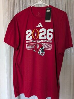 Indiana Hoosiers Adidas National Championship T-shirt Large
